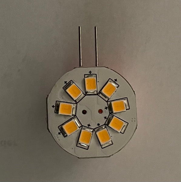 G4 9 SMD 2835 High Output LED Planar Disc Lamp: Side Pin