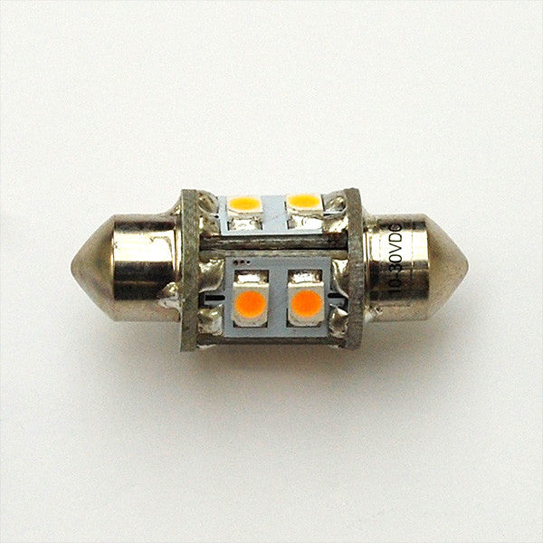 Warm White 31mm 8 SMD 3528 Festoon Lamp