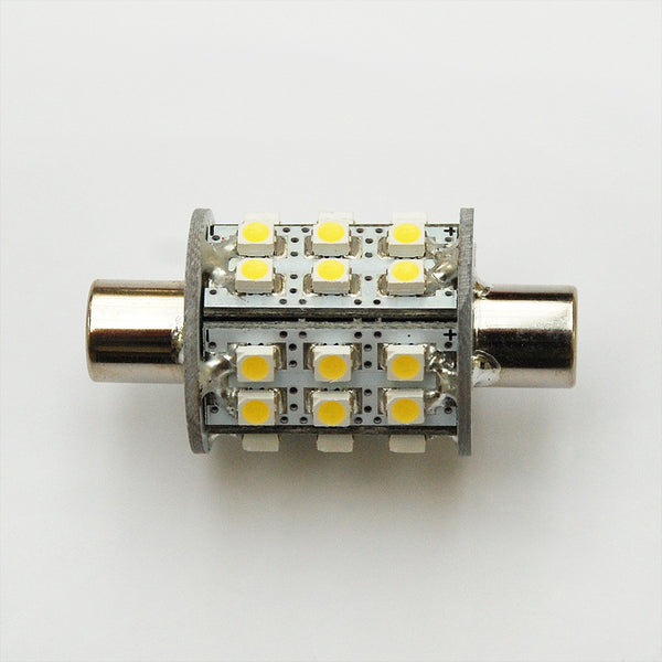 42mm 30 SMD 3528 LED Festoon Lamp: Dimple Ended