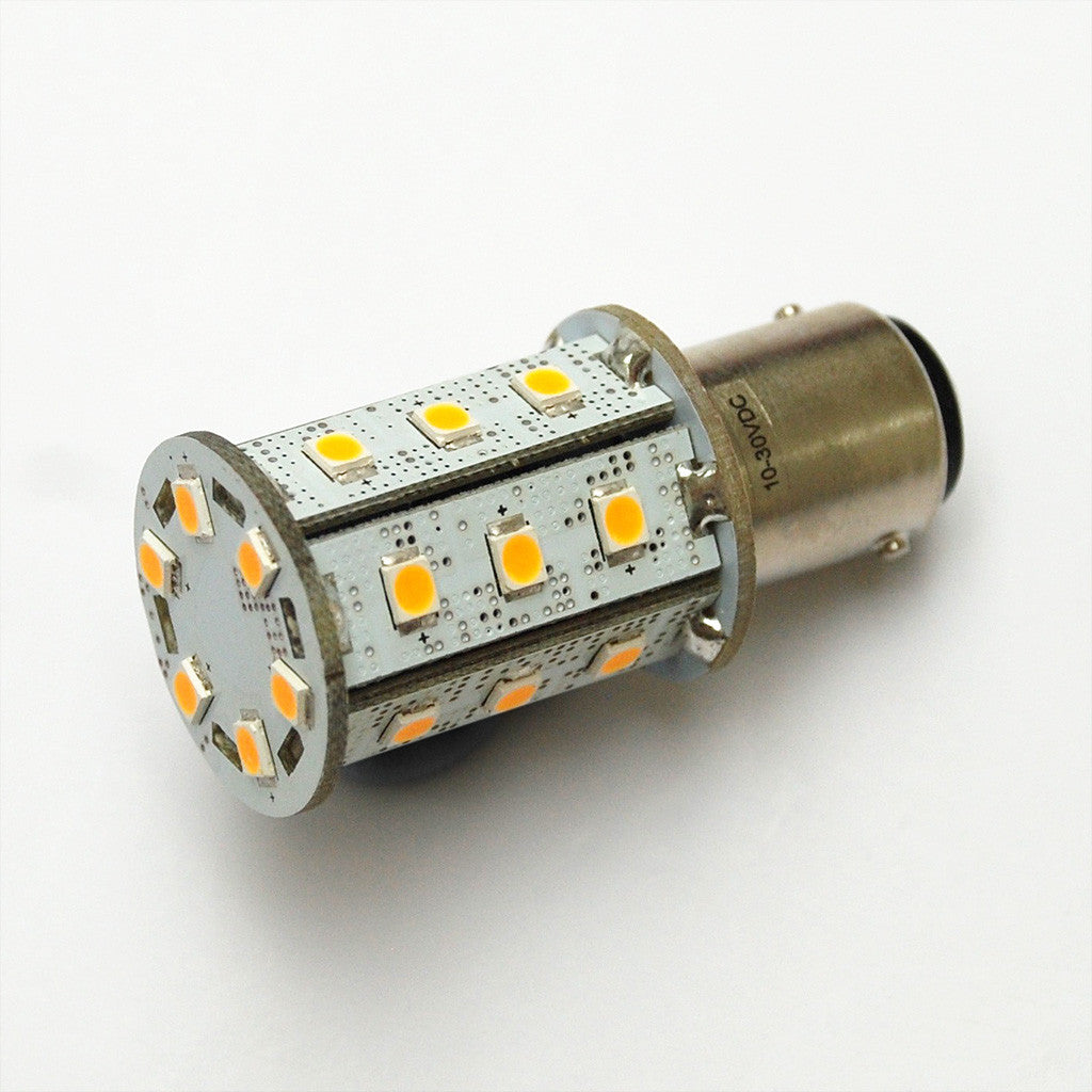 Warm White BA15D 24 SMD 2835 High Output LED Lamp