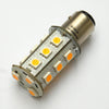 Warm White BAY15D 18 SMD 5050 LED Bulbs for Navigation Lights