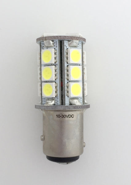 BAY15D 18 SMD 5050 Compact LED Navigation Light Bulb - Cool White