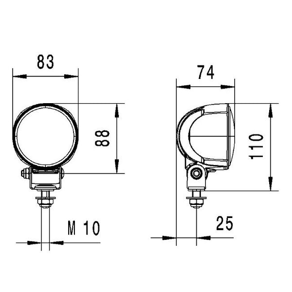 Hella Marine Spotlight - Module 70