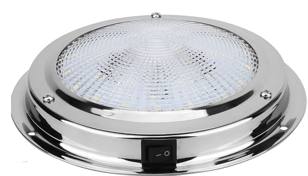 Classic, Surface Mounted, LED Dome light , 170mm x 60mm, Warm White. Polished Stainless Steel
