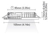 BCM - 24V - Ocean 105A - Dimmable Recessed LED Down Light - Polished Stainless Steel Bezel
