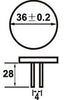 G4 15 SMD 5050 Planar Disc Lamp: Long Back Pin, Amber