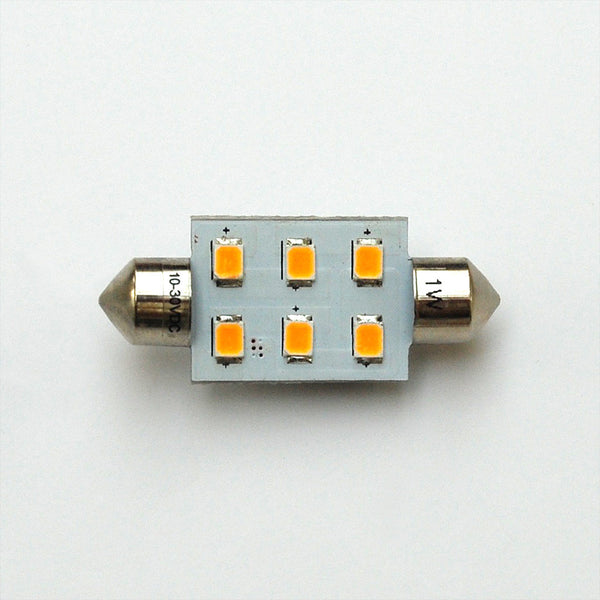 37mm 6 SMD 2835 High Output LED Festoon Lamp