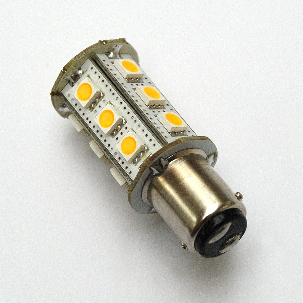 thumbnail image 2 of Valley Lighting 6V White LED Bulb – BA15d / 206 Base, 8 SMD 5050 – For Classic Cars, Side & Interior Lights 2 of 5