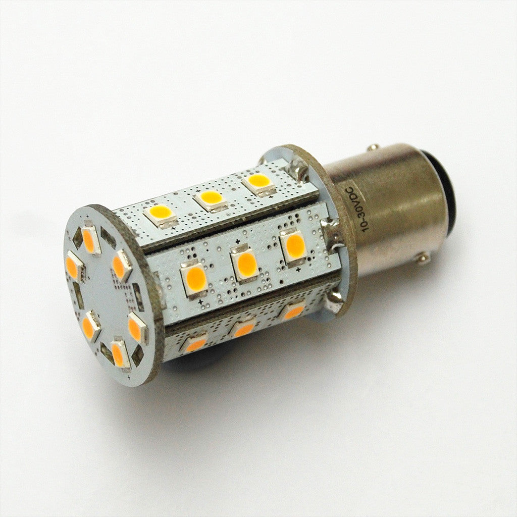 BA15D 24 SMD 2835 High Output LED Lamp • Boatlamps