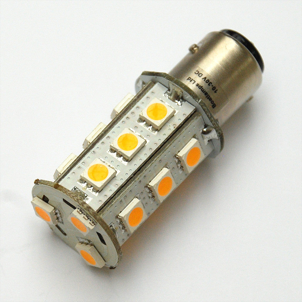 BAY15D 18 SMD 5050 LED Navigation Light Bulbs • Boatlamps