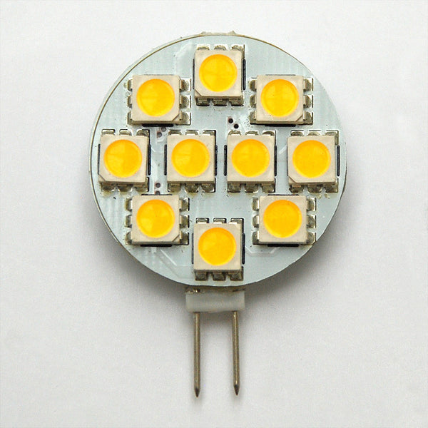 G4 10 SMD 5050 LED Planar Disc Lamp: 12V