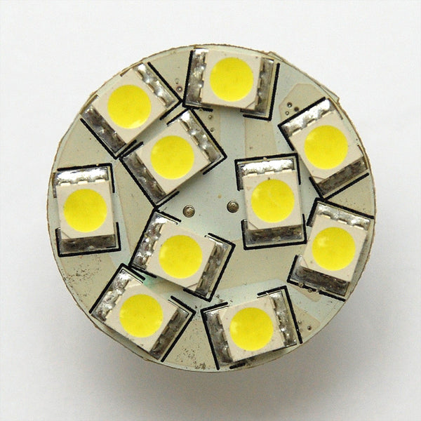 G4 10 SMD 5050 LED Planar Disc Lamp: Back Pin