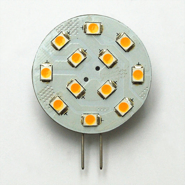 G4 12 SMD 2835 LED Planar Disc Lamp: Side Pin
