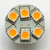 G4 6 SMD 5050 LED Planar Disc Lamp: Back Pin, Protected