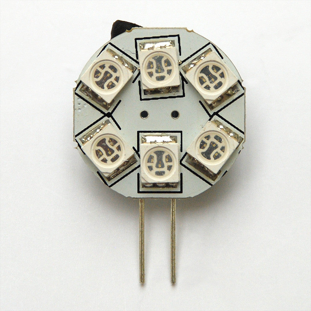 4X 6 VOLT 5050 SMD BA15D GLOBE SIDE INDICATOR TURN SIGNAL LED BULB Straight Pins - Foto 8