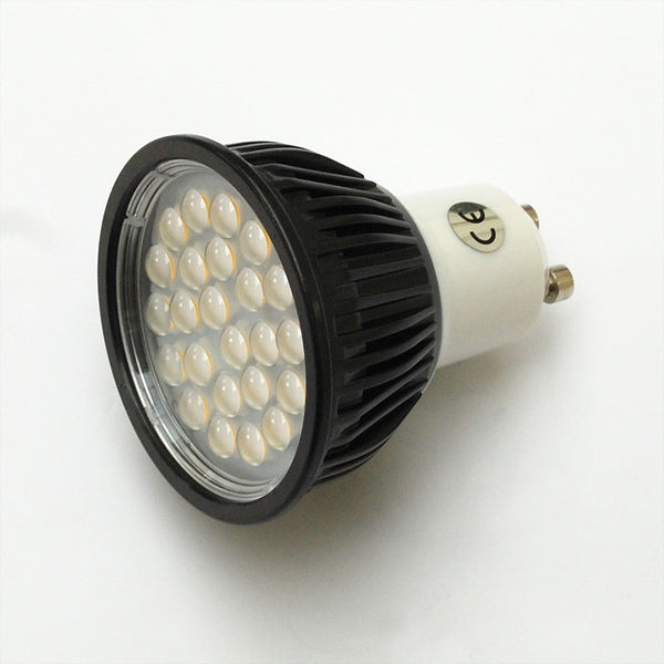 GU10 5W 24 SMD LED Lamp 40W Halogen Replacement: 230V, 30-deg