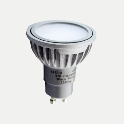 GU10 4W LED 35W Halogen Lamp Replacement: 230V, 30-deg, Dimmable