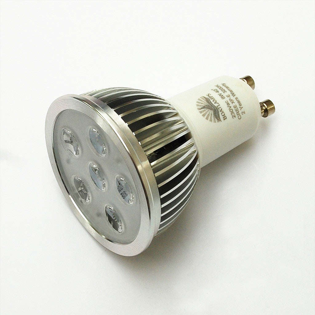 GU10 6W Cree LED Lamp 50W Halogen Replacement: 230V, 40-deg