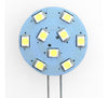 G4 9 SMD 2835 LED Planar Disc Lamp, High Output: Side Pin, Protected