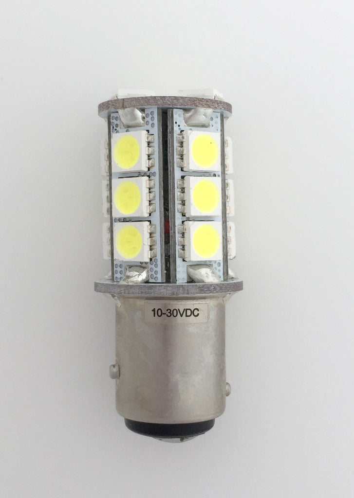 BAY15D 18 SMD 5050 Compact LED Navigation Light Bulb - Cool White