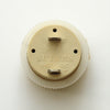 SUTARS Low Voltage Socket Outlet: White, Round, Flush Mounted