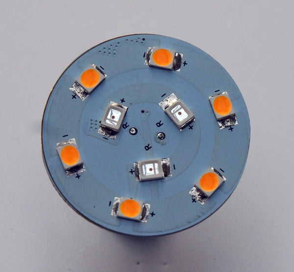 G4 9 SMD 5050 LED Planar Disc Lamp: Side Pin, Red / White • Boatlamps