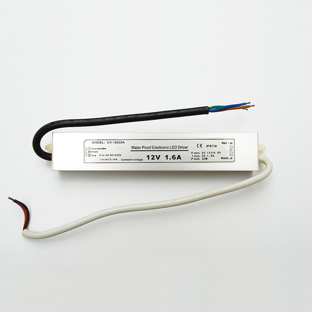 Waterproof LED Driver: Constant Voltage 12V / 20W from AC 230V