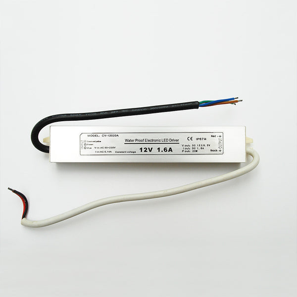 Waterproof LED Driver: Constant Voltage 12V / 20W from AC 230V